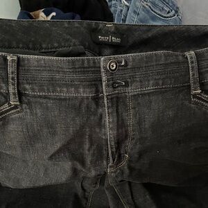 White House Black Market Women’s Black Slim Straight Jeans size 16 Long